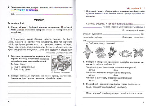 Ukrainische Sprache. 4. Klasse. Arbeitsheft (zum Lehrbuch von Varzatska L.O. u.a.) NUS