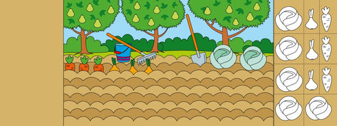 Coloring, Cutting, Gluing. Who Grazes in the Meadow?