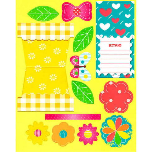 Blumenkarte selbstgemacht. Butterblumen