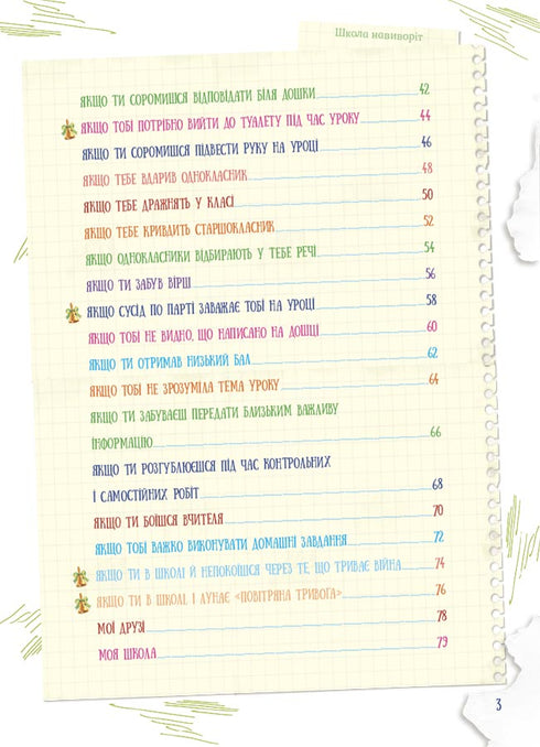 School inside out. What to do if...?