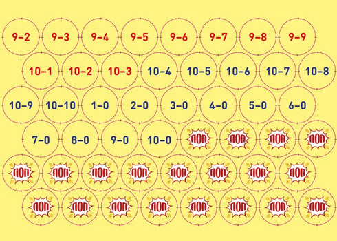 Fröhliches Popcorn mit Zahlen