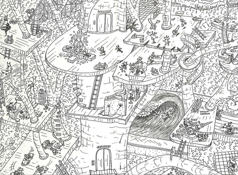 52-stöckiges Haus auf einem Baum