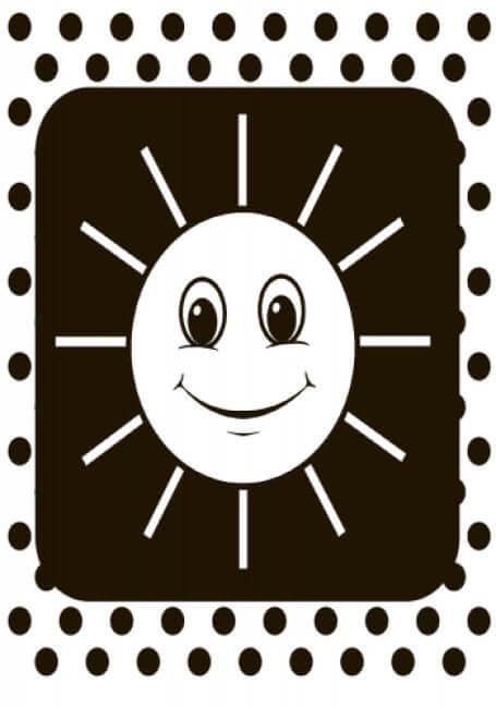 Контрастна книжка для немовляти. Мі-мі-книжка